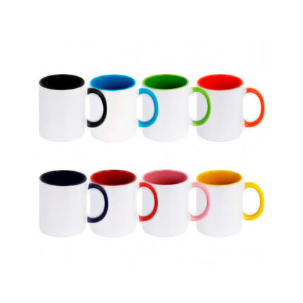 TAZA  INTERIOR Y ASA DE COLOR  COD W-1066